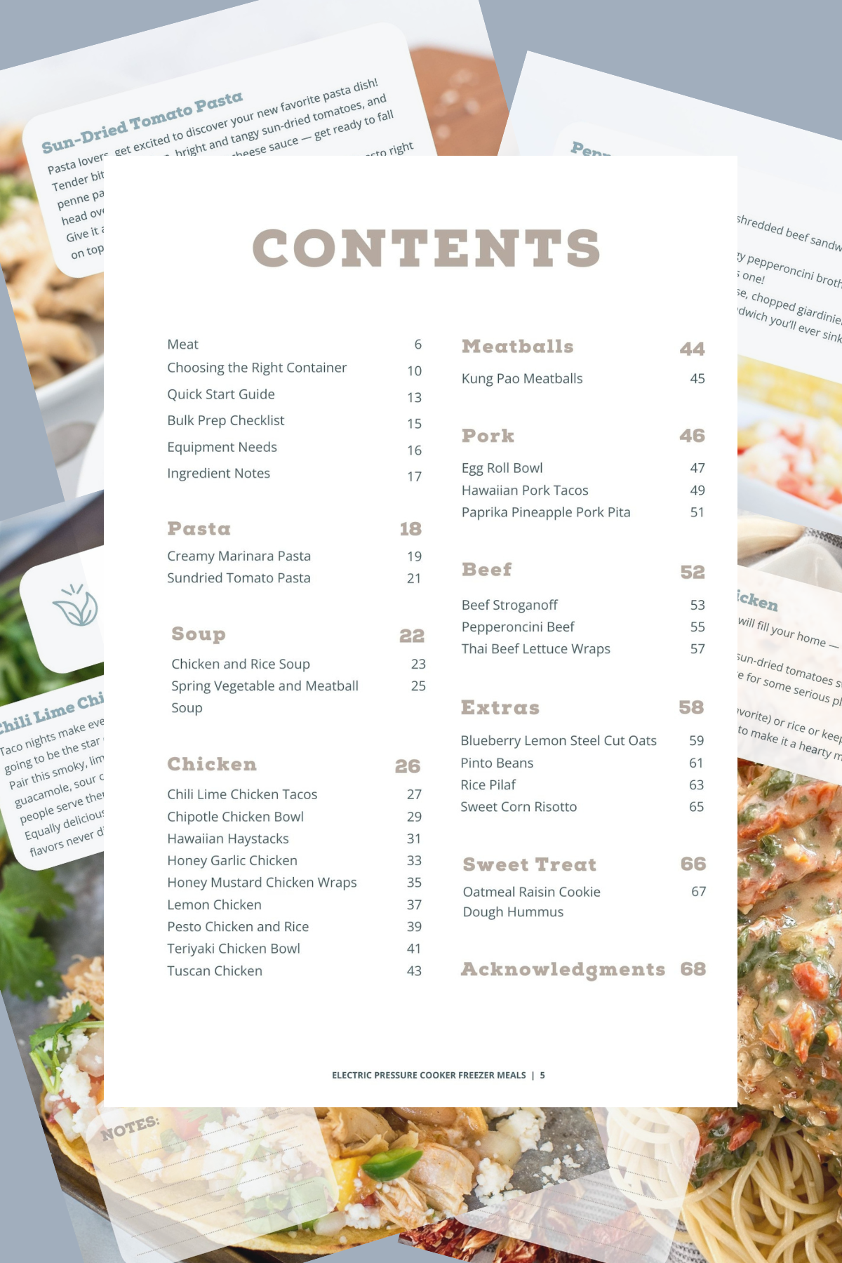 Instant Pot Freezer Meal Cookbook - SPRING