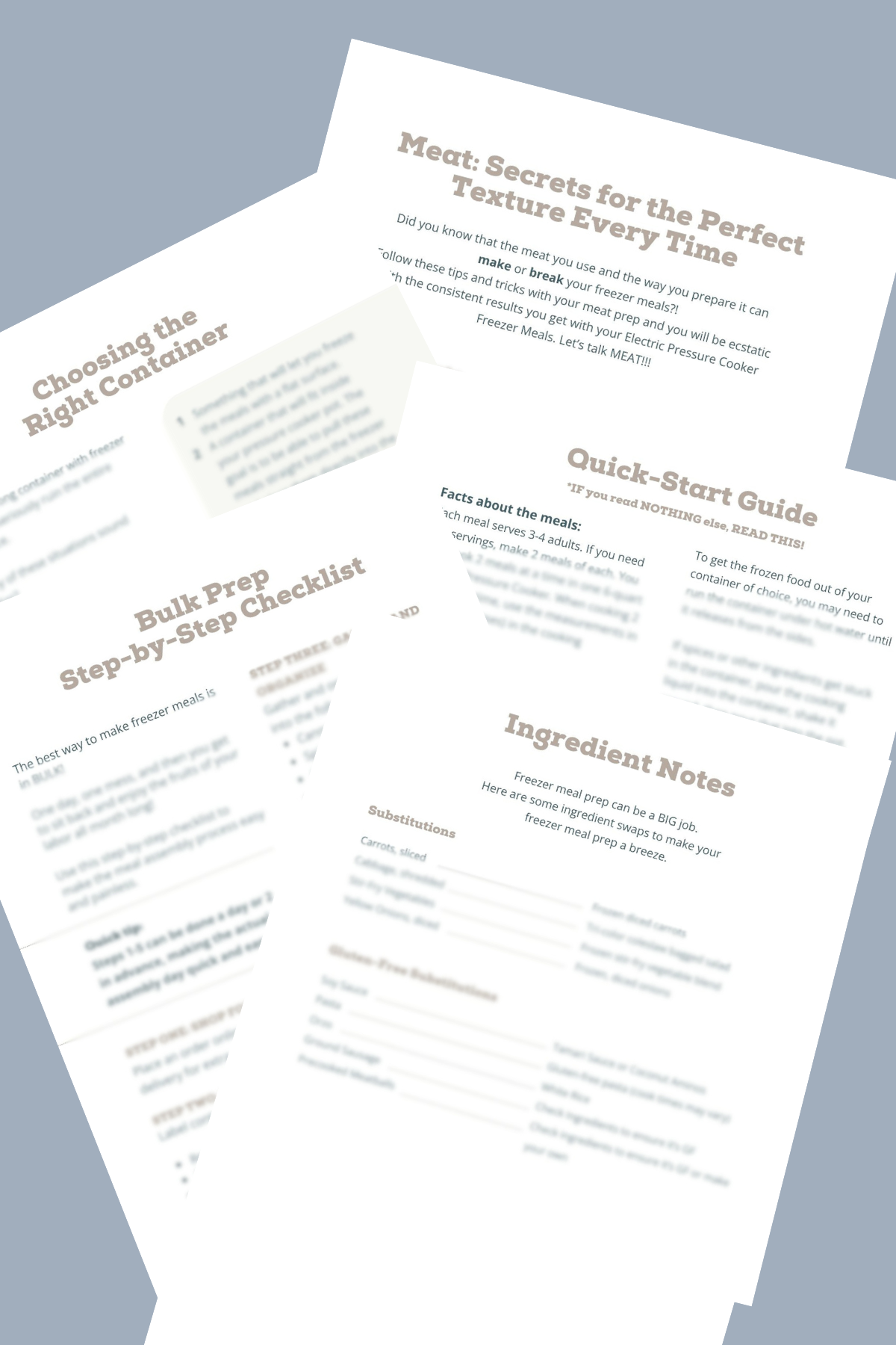 eBook Instant Pot Freezer Meal Cookbook - SPRING