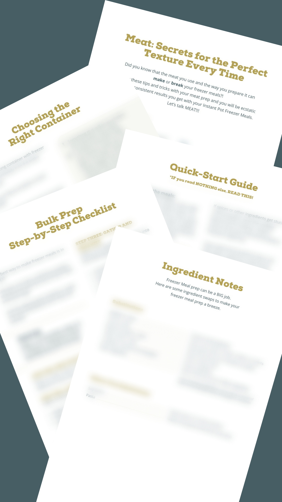 Instant Pot Freezer Meal Cookbook - Winter