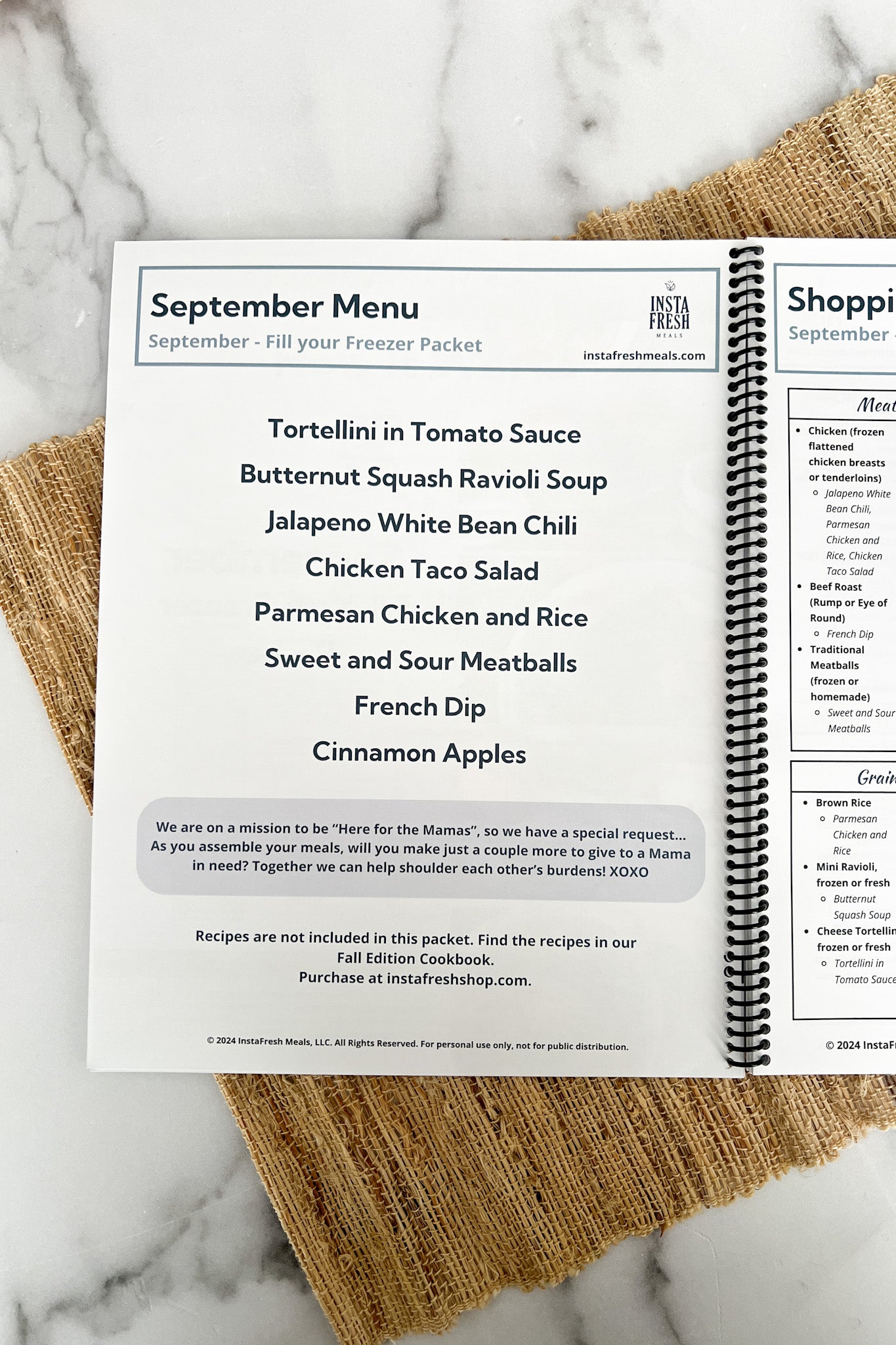 FALL FILL YOUR FREEZER PACKET - (PDF VERSION)