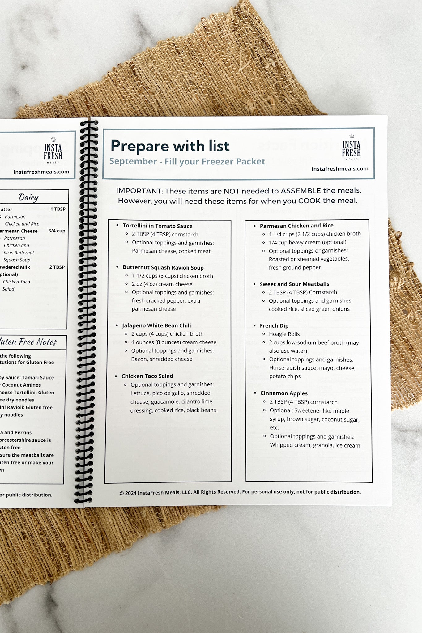 FALL FILL YOUR FREEZER PACKET - (PDF VERSION)