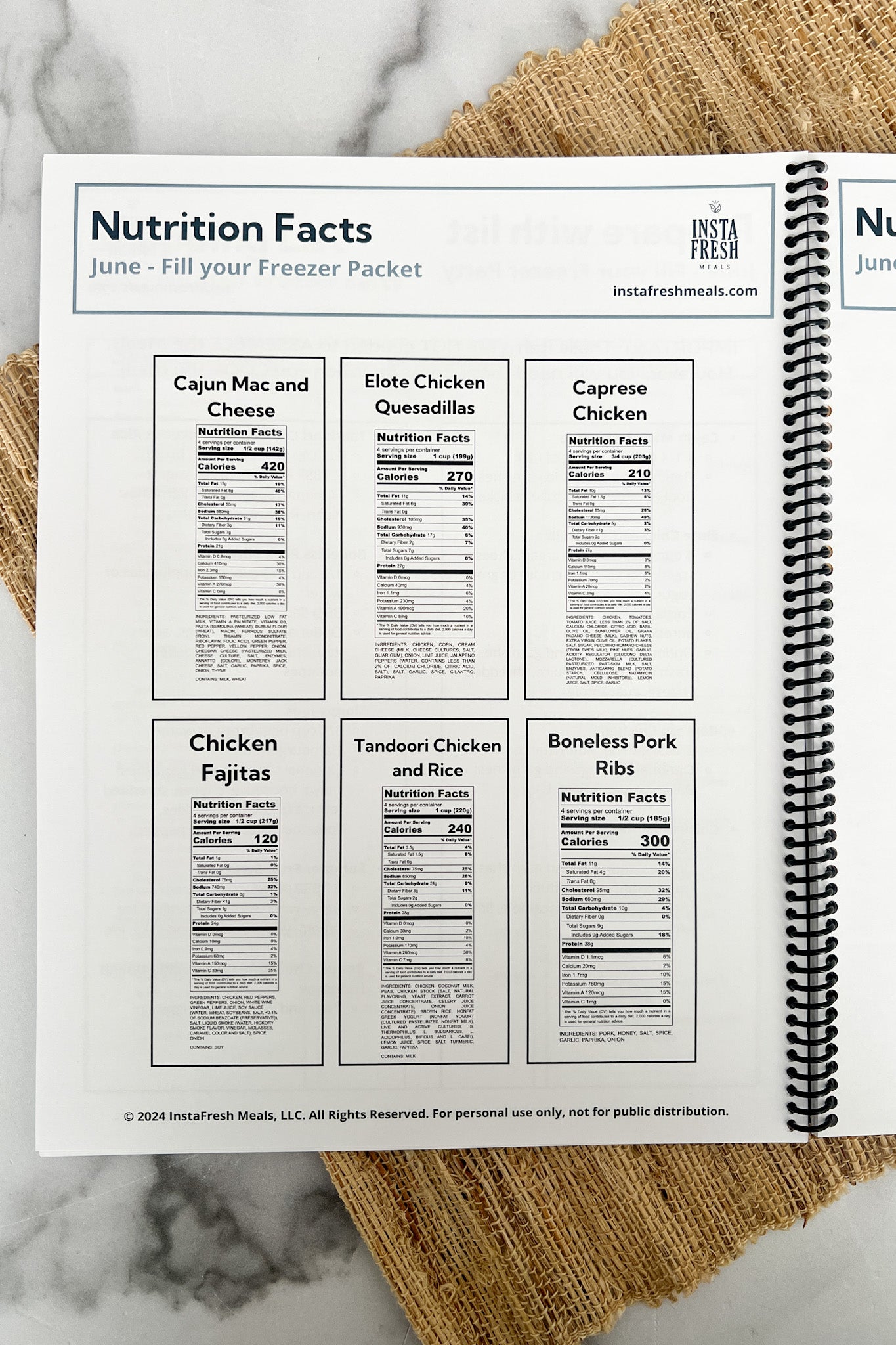 SUMMER FILL YOUR FREEZER PACKET - (PDF VERSION)