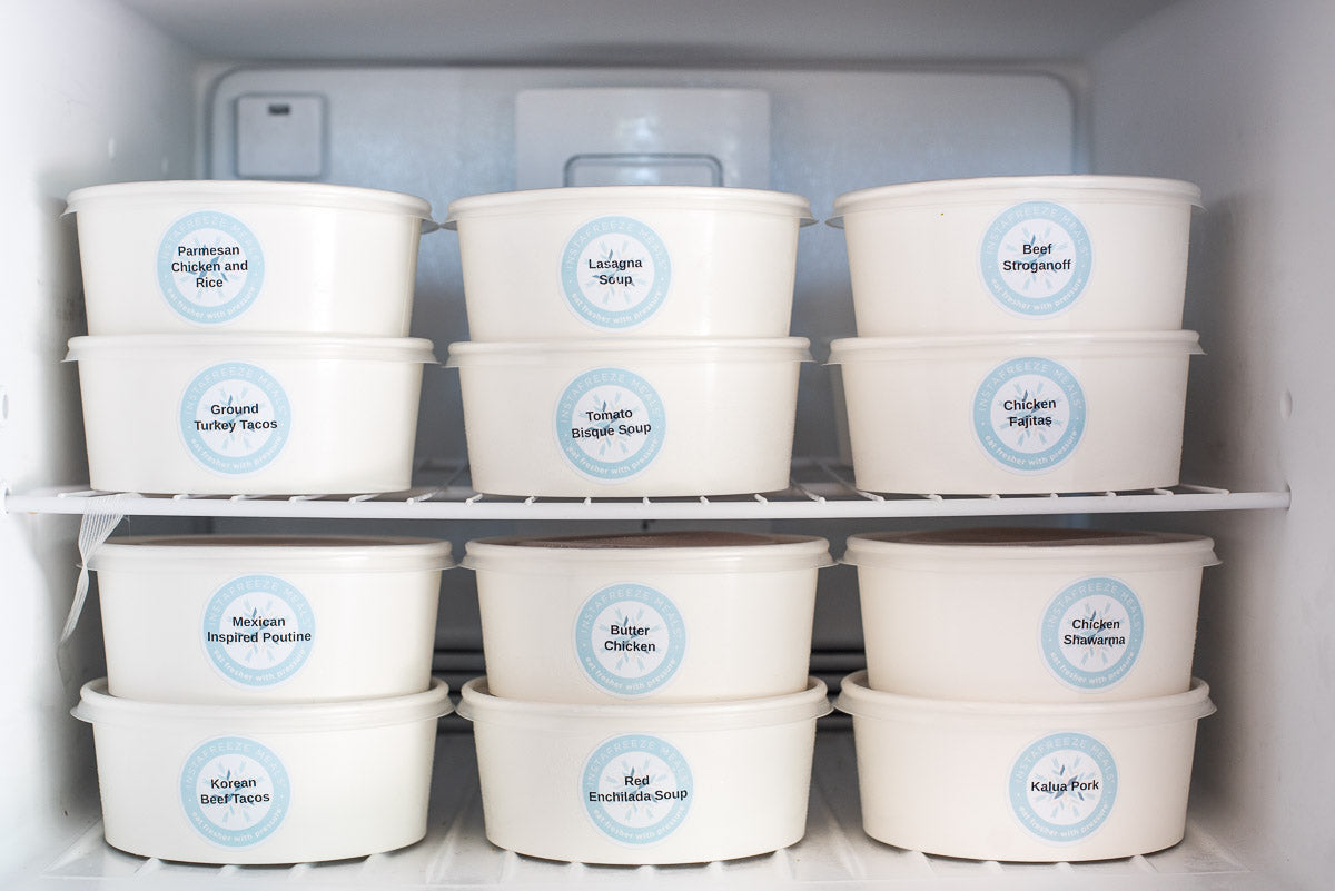 Freezer Meal Buckets + Lids