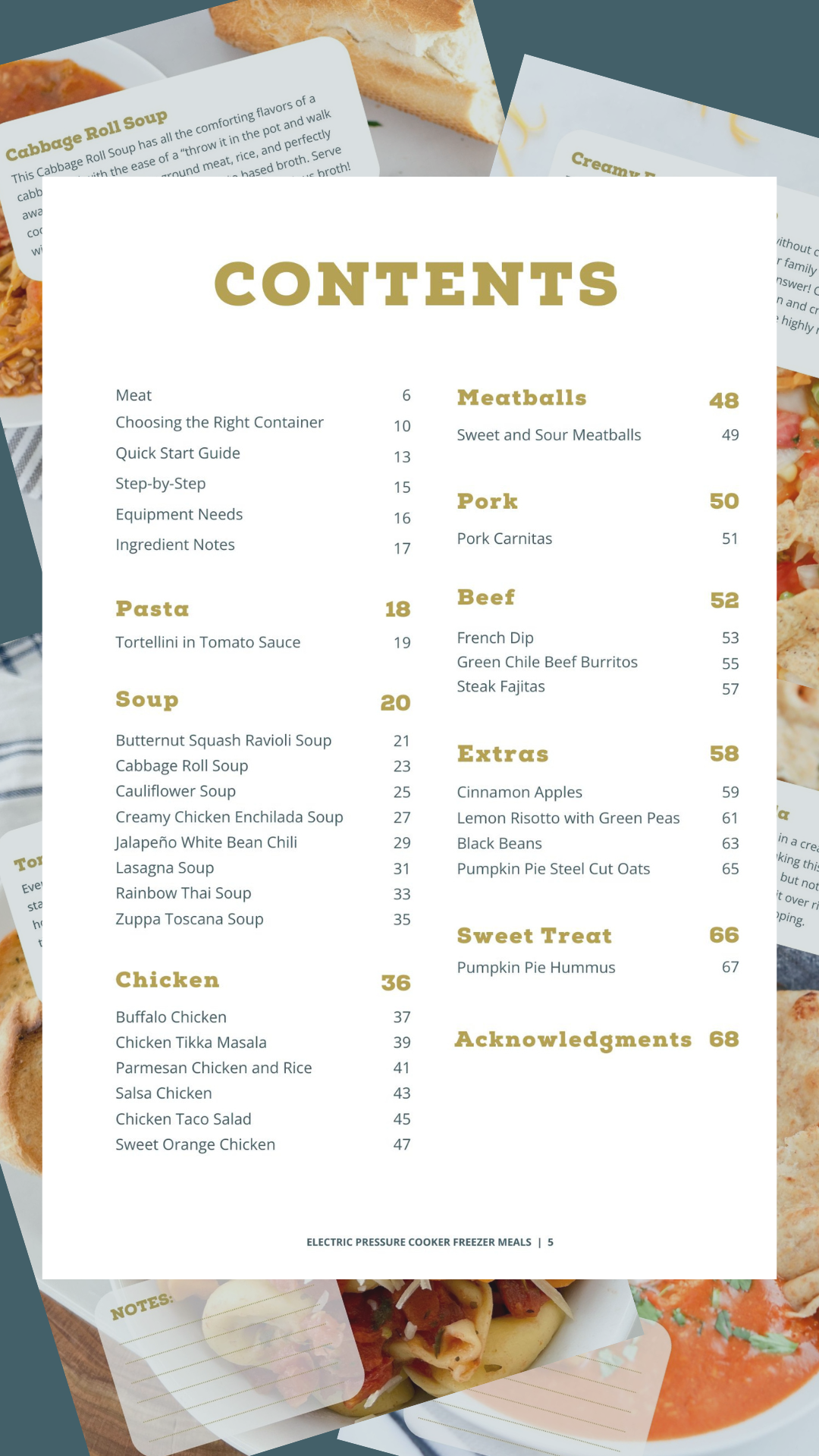 Instant Pot Freezer Meal Cookbook - Fall